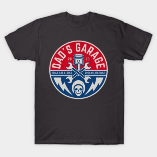 Dads Garage Car Lover Dad Tshirt T-Shirt